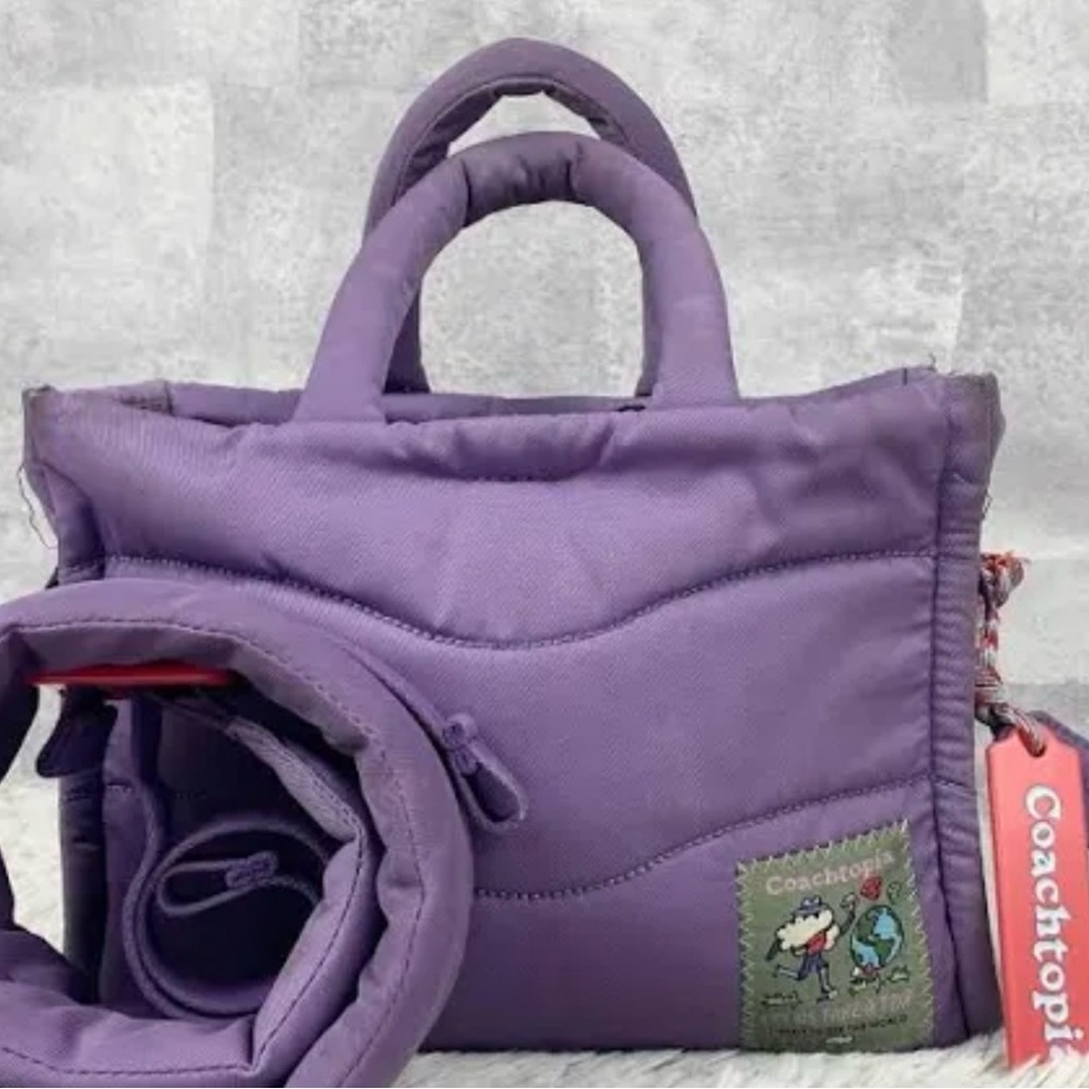 Coach Large Coachtopia Lilac Loop Tote Bag - Picture 2 of 10